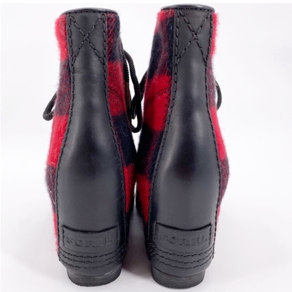 Sorel PDX Wedge Boot in Red Buffalo Check - Picture 4 of 4